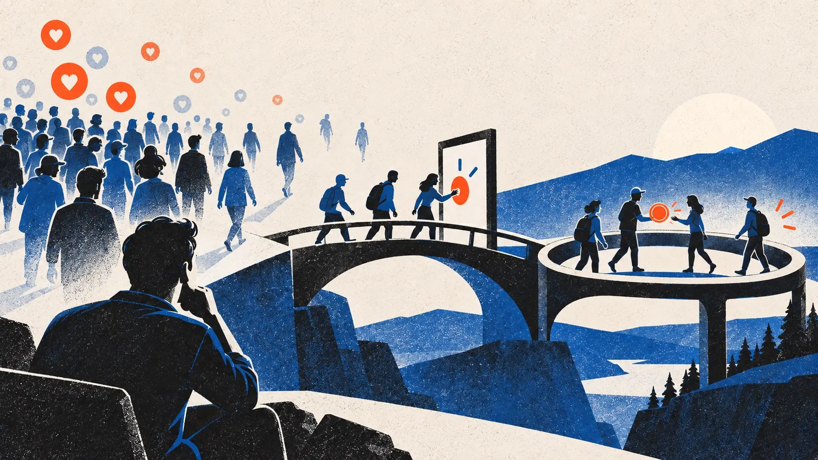A founder follows a trail from fleeting attention to returning users, payment, and voluntary referral.