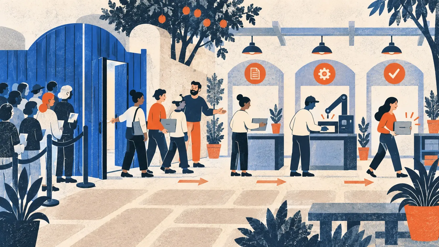 A founder opens a waitlist gate for one small cohort and guides users through a real task to a completed result.
